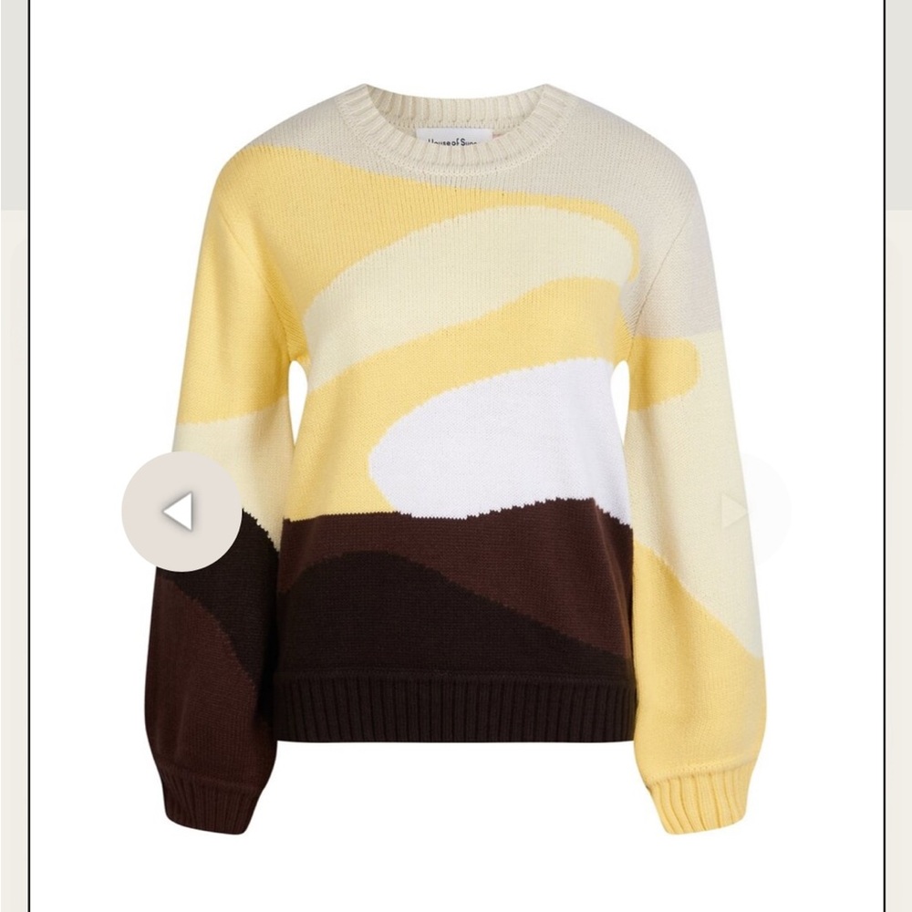 House of sunny landscape knit sweater